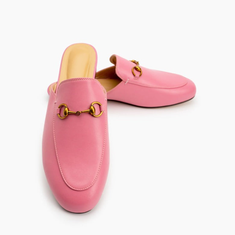 Womens Handmade Slide Slip On Flat Mules