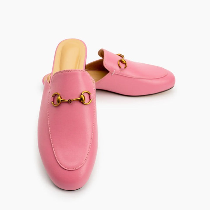 Womens Handmade Slide Slip On Flat Mules