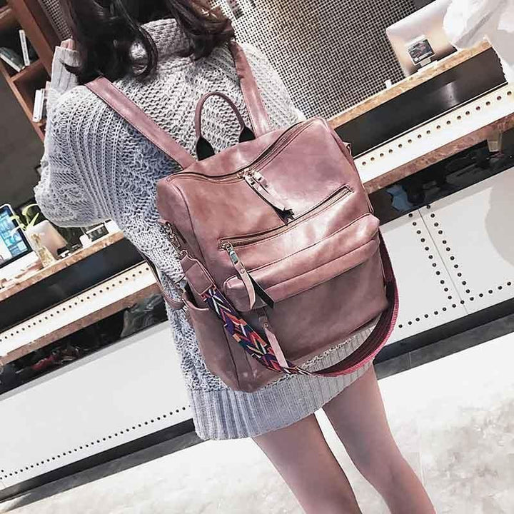 Leather Backpack Multifunction Travel Bags