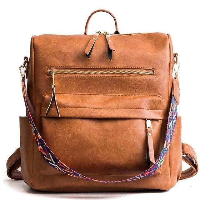 Leather Backpack Multifunction Travel Bags