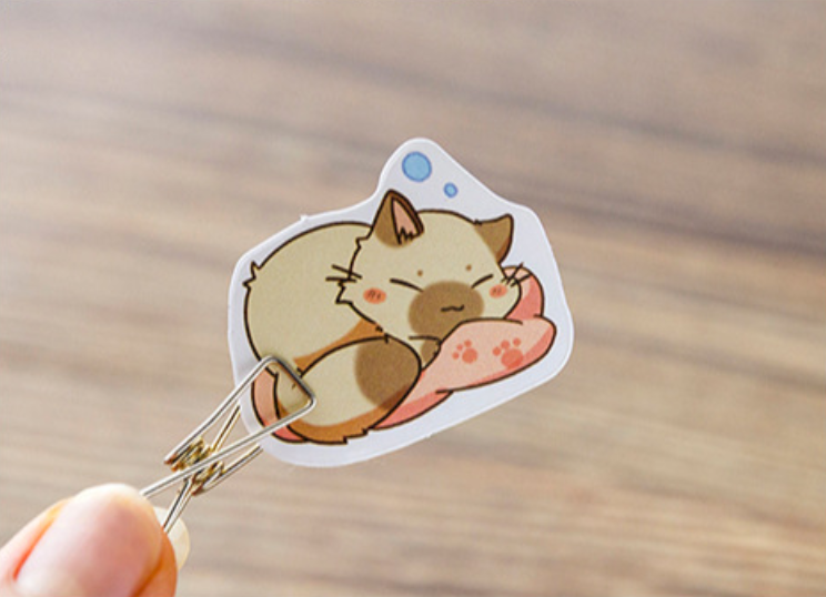 3Pcs Kawaii Little Chibi Cat Stickers