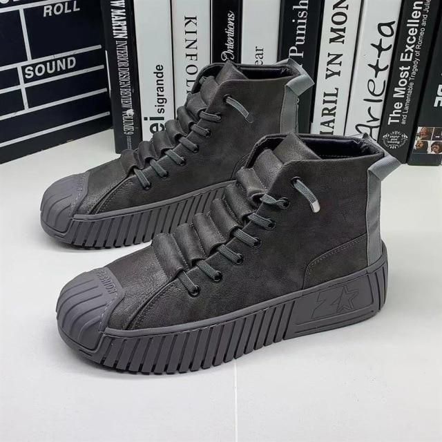 Men's Casual High-top Lightweight Board Shoes