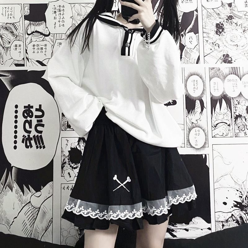 Anime Dark Lace Skirt