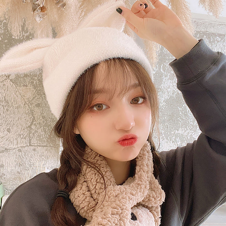 Cute Plush Bunny Ears Hat