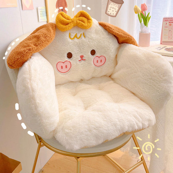 Cute Kitty Puppy Cartoon Plush Cushion