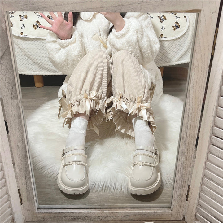 Japanese Retro Lace Mary Jane Shoes