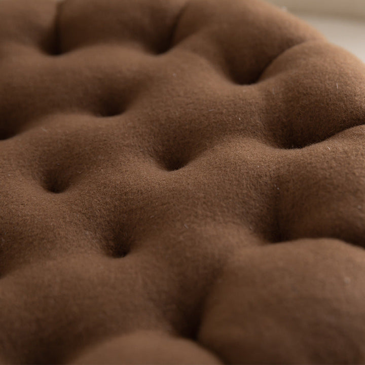 Biscuit Shaped Seat Cushion Cookie Pillow