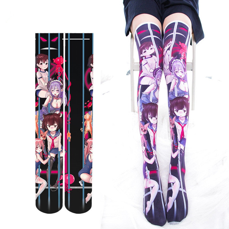 Anime Print Stockings