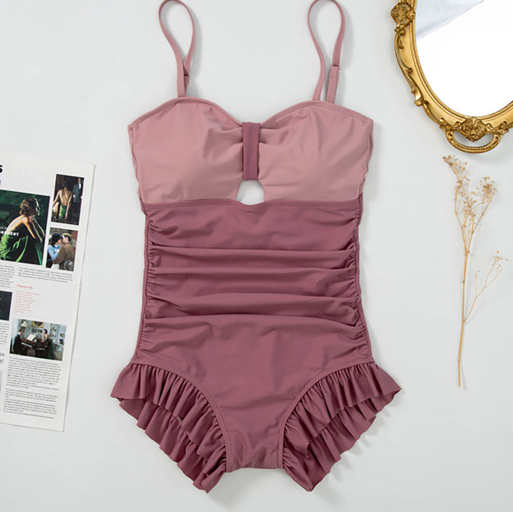 Swimwear Cute Mermaid Two-Tone Onesie Swimsuit
