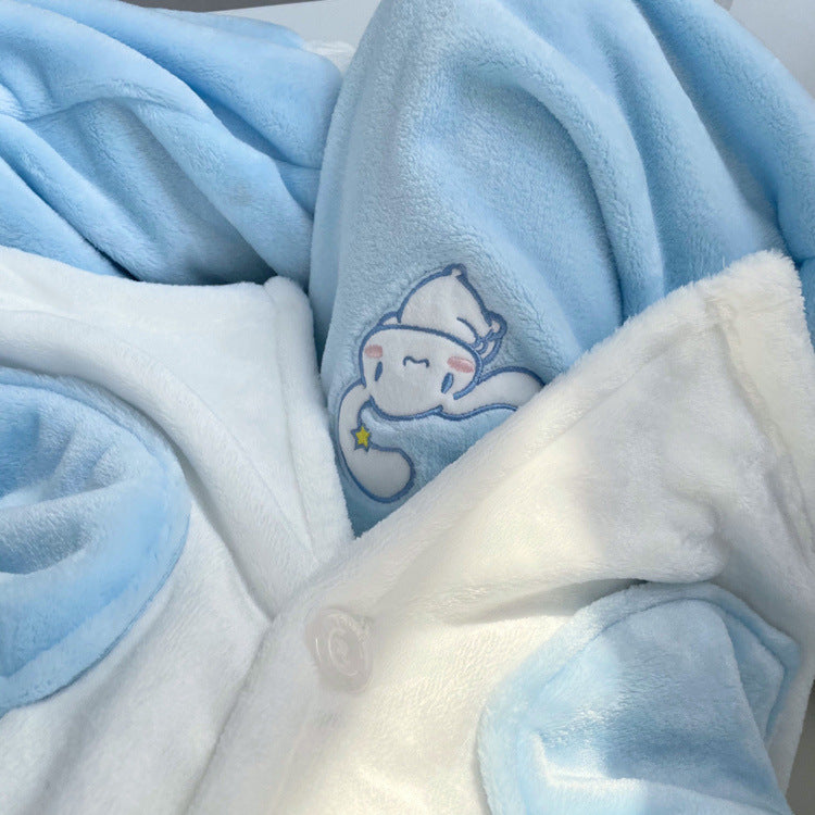 Kawaii Cute Puppy Ears Plush Pajama Set