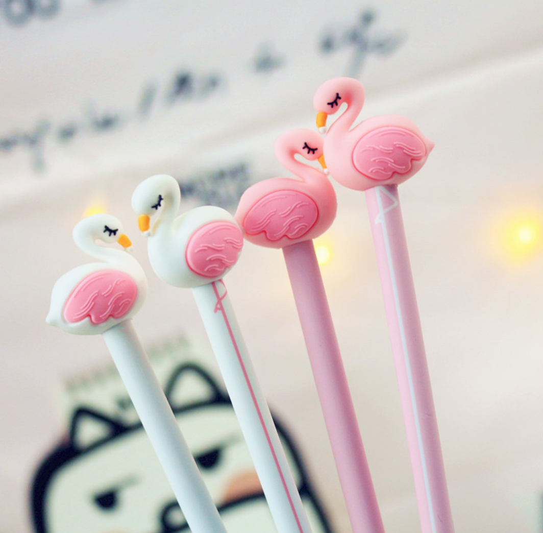 Pink Flamingo Gel Pen 3Pcs
