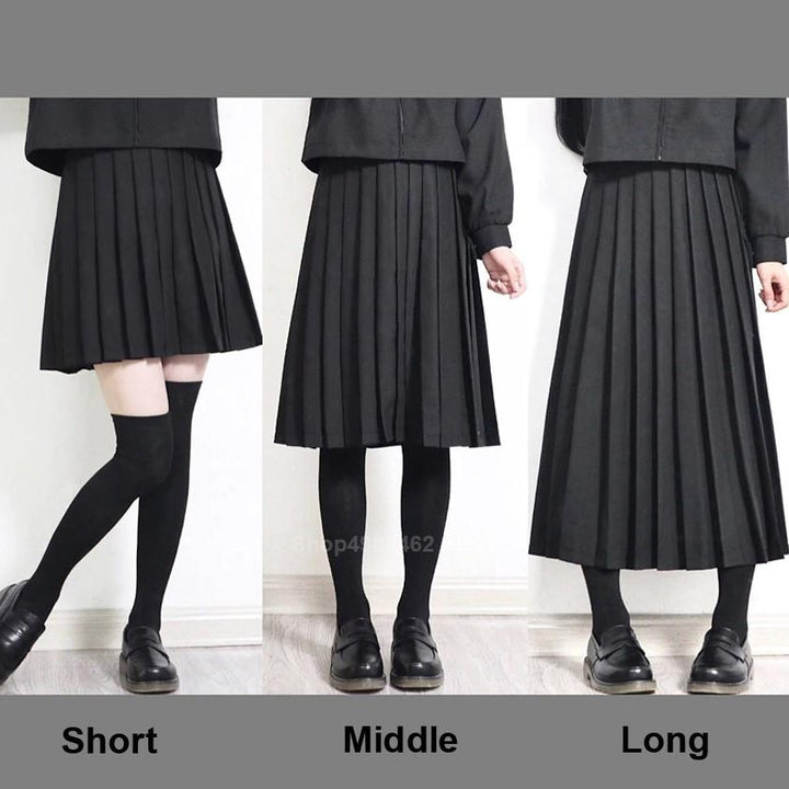 Pleated Elastic School Skirt