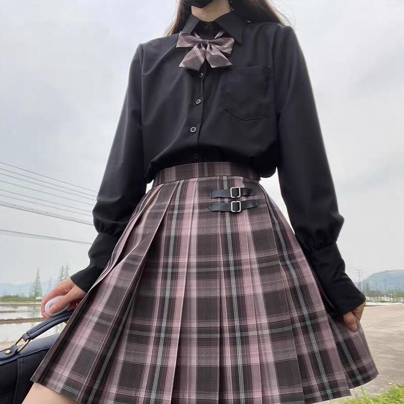 Egirl's Pleated Skirts Harajuku School Uniform Set