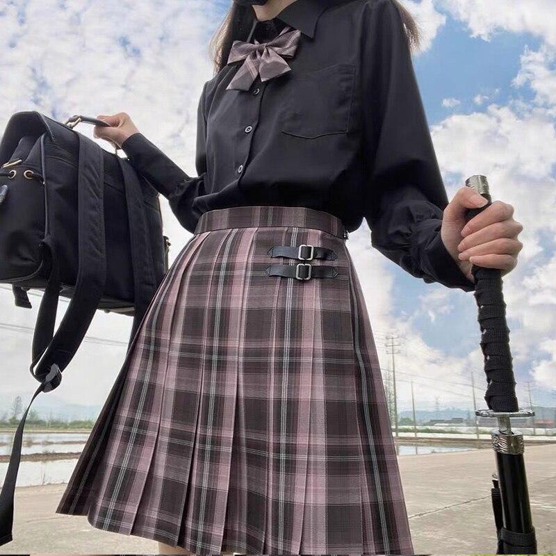 Egirl's Pleated Skirts Harajuku School Uniform Set