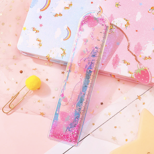 Kawaii 15cm Quicksand Ruler School Supplies Stationery