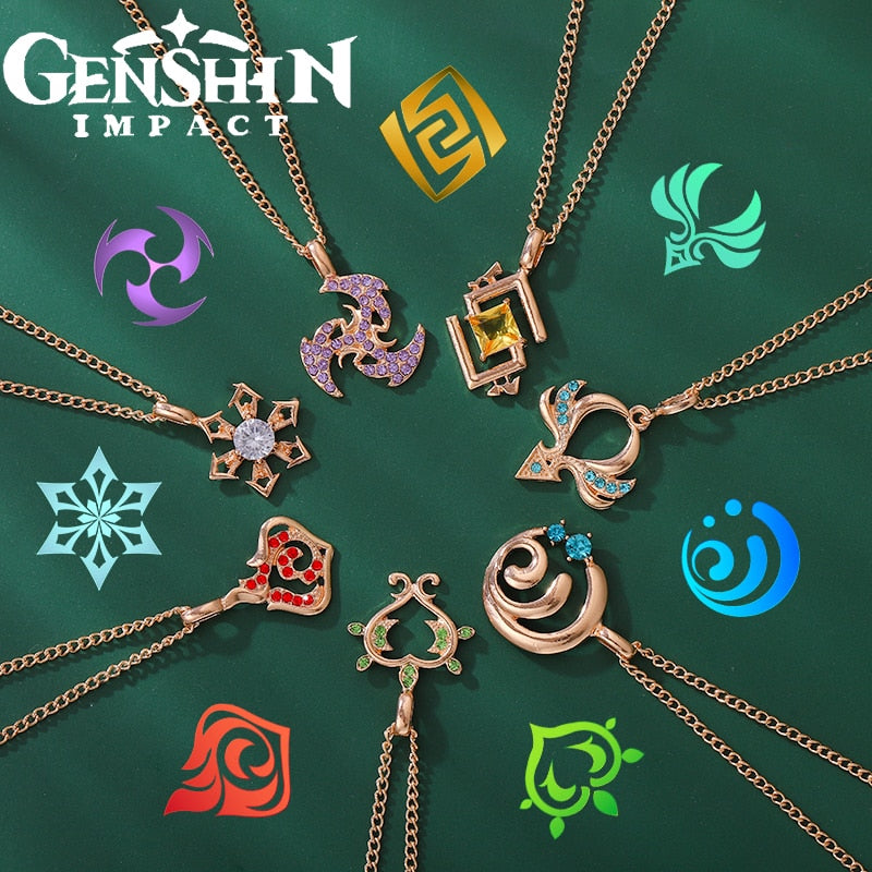 Genshin Impact Vision Pendant Necklace