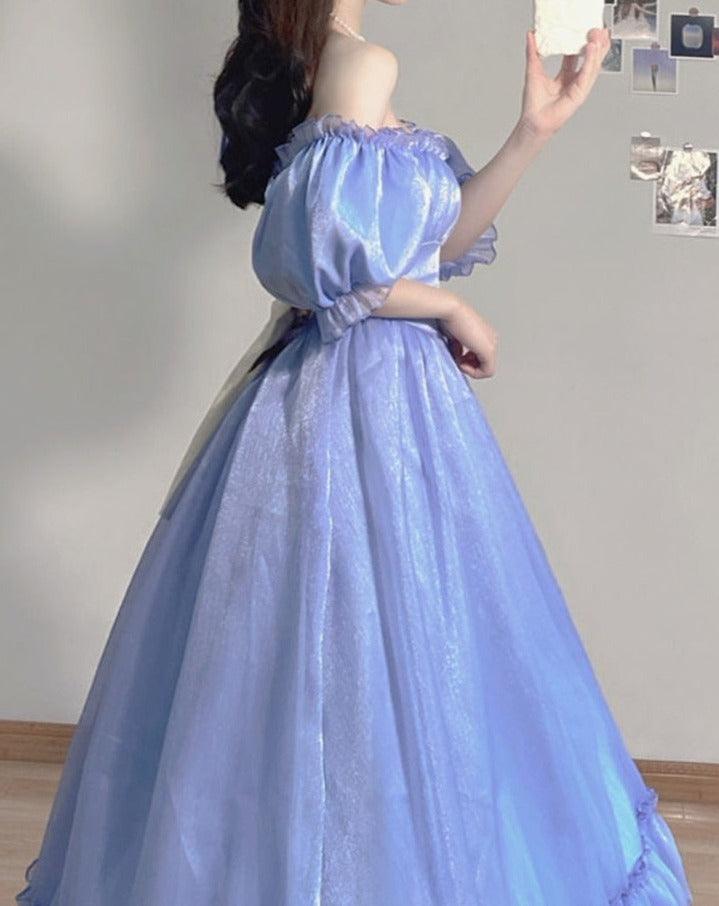 Womens Fairy Cottage Princess Long Dress
