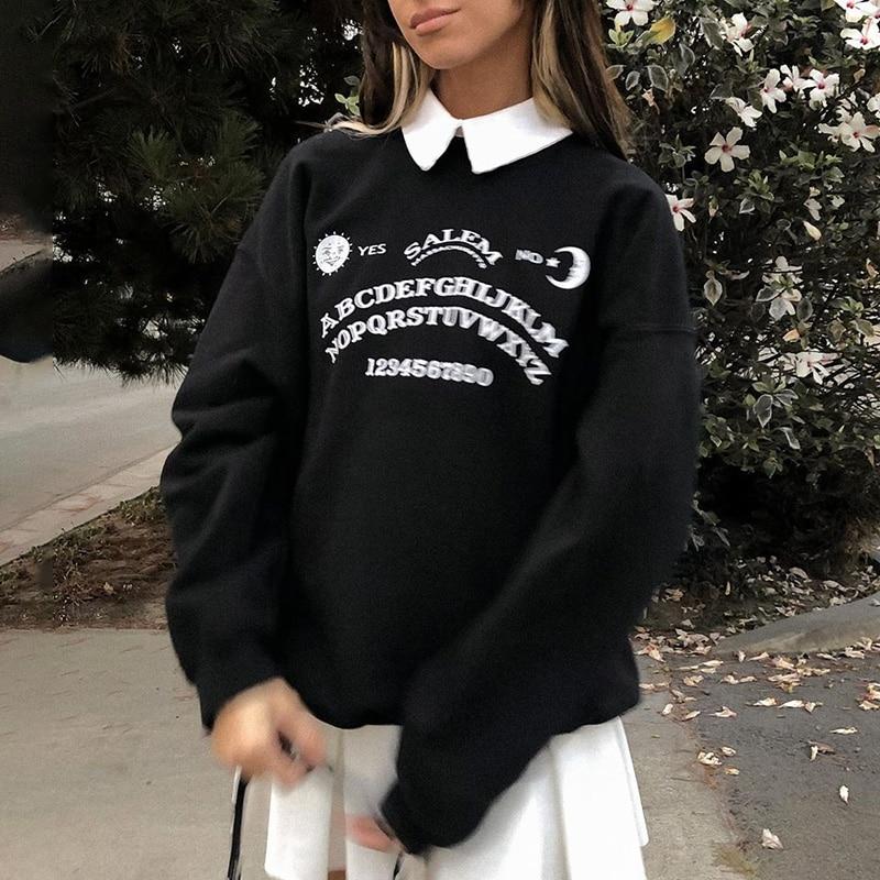 Harajuku Ouija Black Sweatshirts