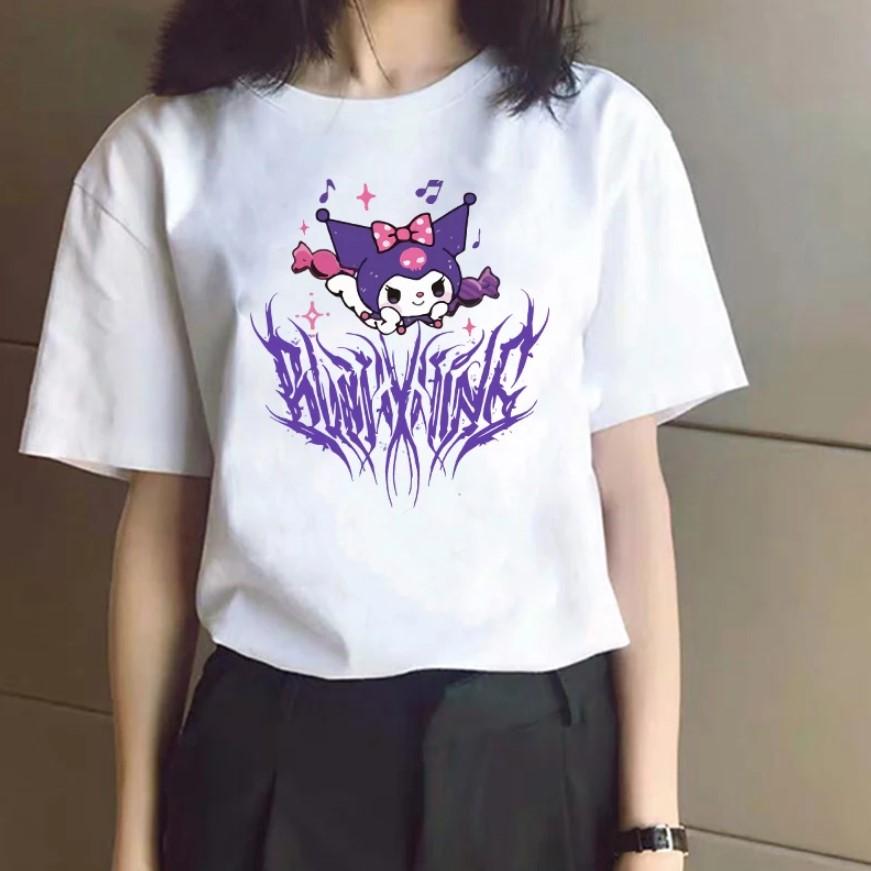Aesthetic Print Kuromi T-shirt