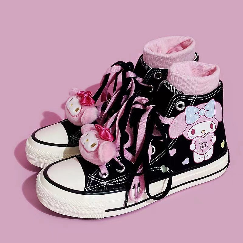 Cute Kawaii My Melody High Top Canvas