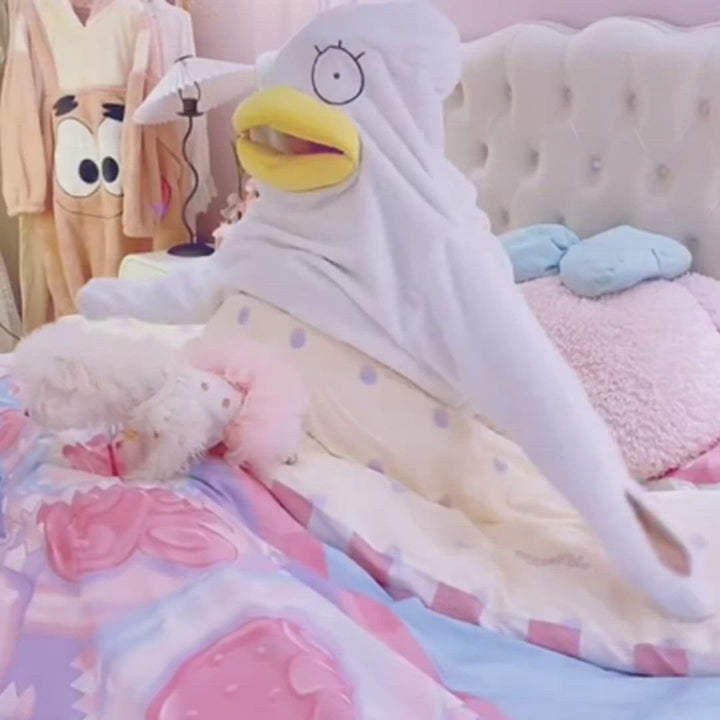 Cute Duck Matching Pajamas for Adult Kids