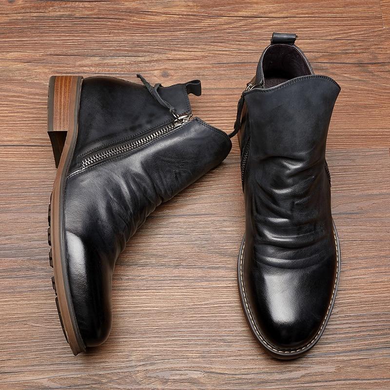 Men's Zipper Cowboy Boots