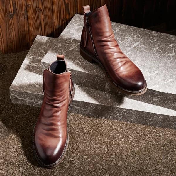 Mens zipper deals cowboy boots