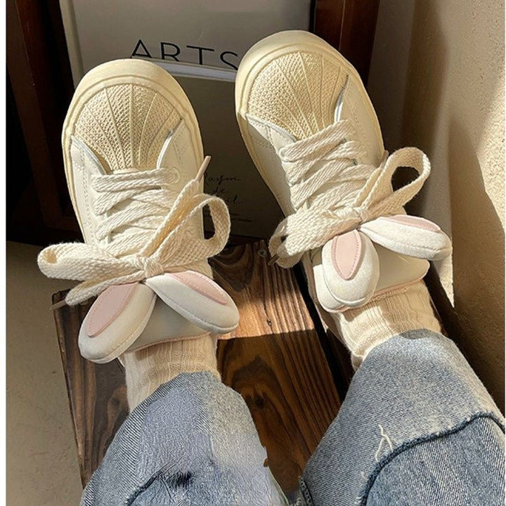 Womens Cute Bunny Rabbit Ear Sneakers Shoes