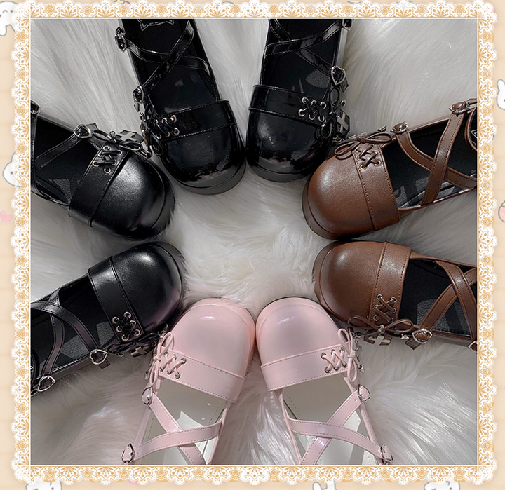 Gothic lolita Harajuku Platform Shoes