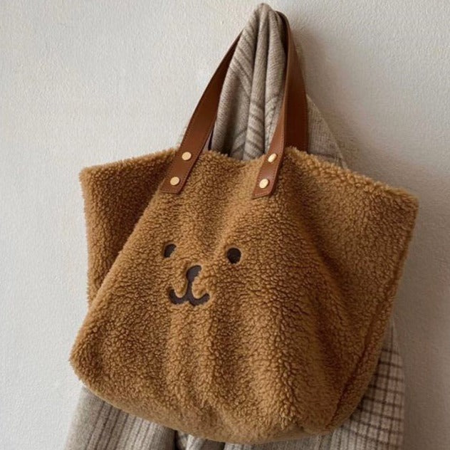 Plush Girl Handbag Kawaii Cute Big Bag