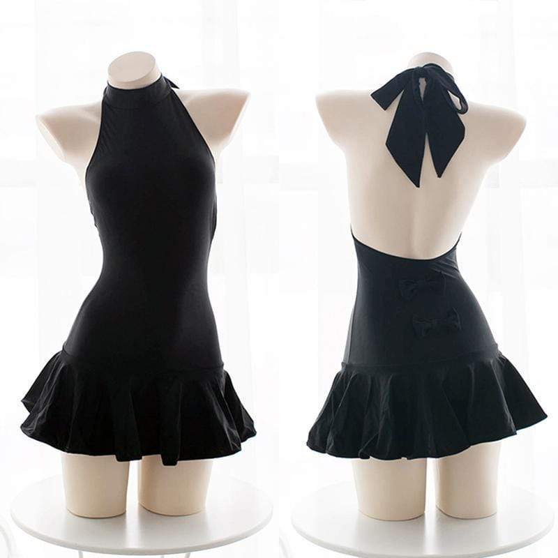 Cute Sexy Bow Swimsuit Dress With Pad – ubekeen