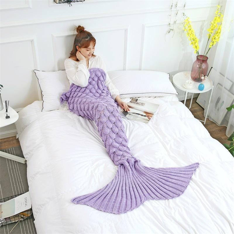 Mermaid Tail Blanket Sleeping Bag Gifts Kids Adult