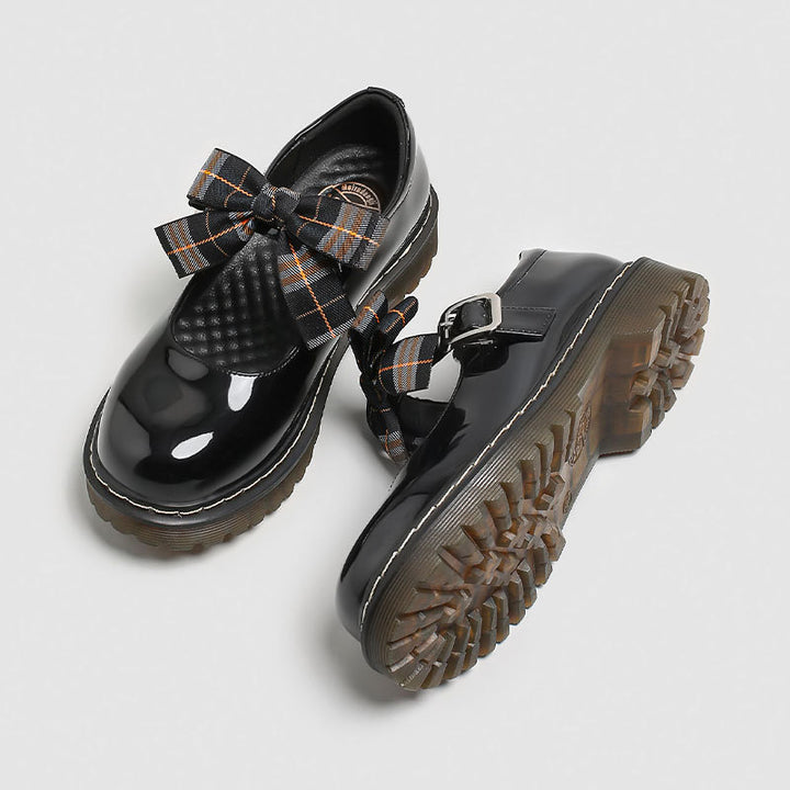 Japanese Bow Sweet College Style Flats Mary Jane Shoes