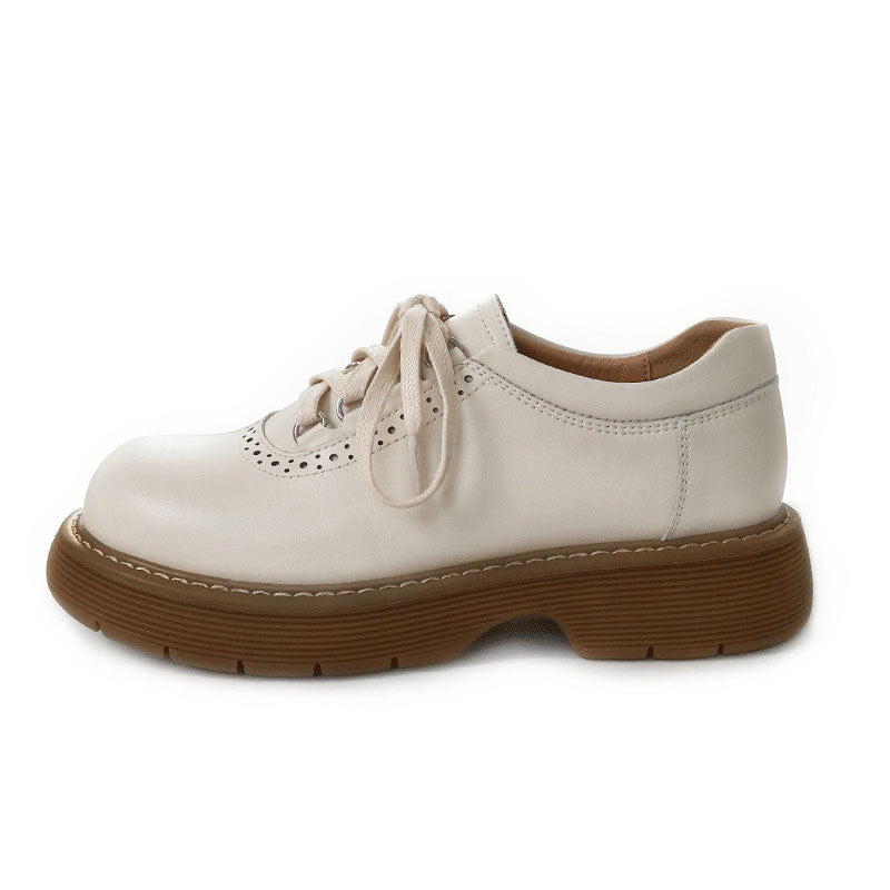 Japanese Round Toe Oxford & Lace-Up Shoes Women