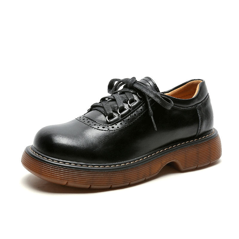 Japanese Round Toe Oxford & Lace-Up Shoes Women