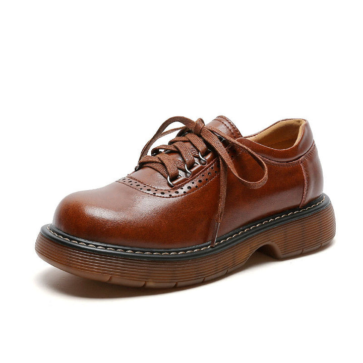 Japanese Round Toe Oxford & Lace-Up Shoes Women