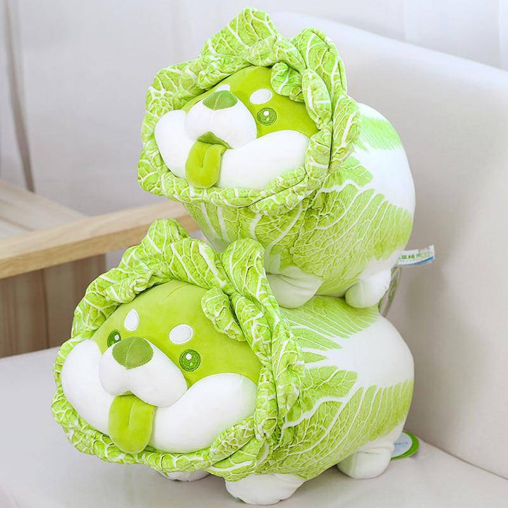Kawaii Cute Cabbage Shiba Inu Plushie Pillow