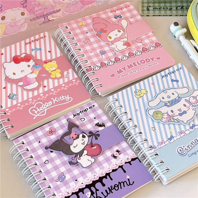 Kawaii Cartoon Friends Pastel Mini Notebooks