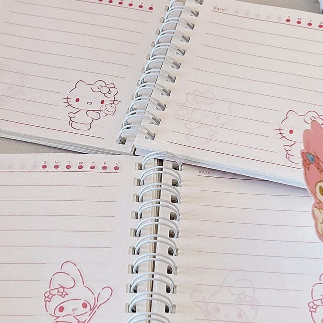 Kawaii Cartoon Friends Pastel Mini Notebooks