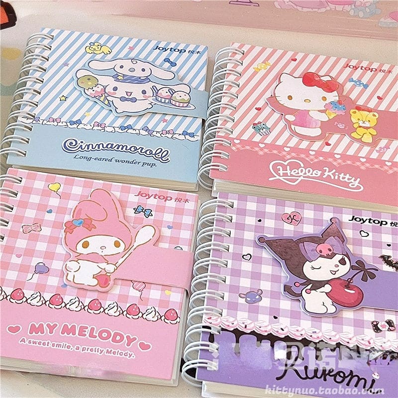 Kawaii Cartoon Friends Pastel Mini Notebooks