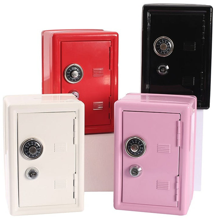 Kawaii Pink Bank Safe Deposit Box Locker