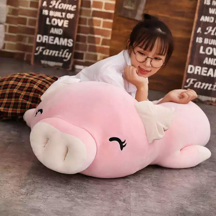 Kawaii Pink Pig Pillow