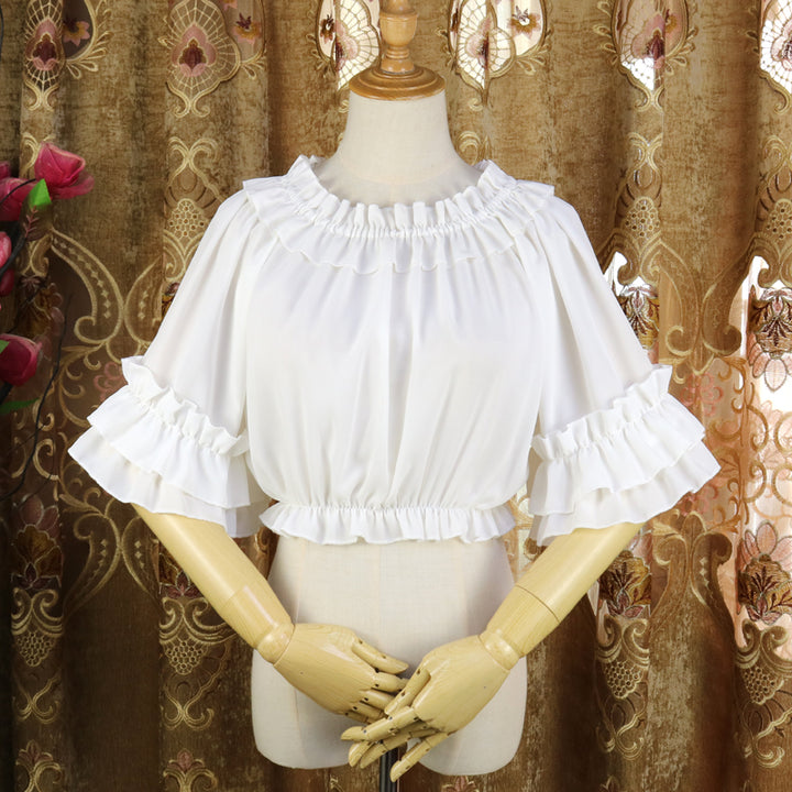 Lolita Sweet Chiffon with Ruffle Shirt