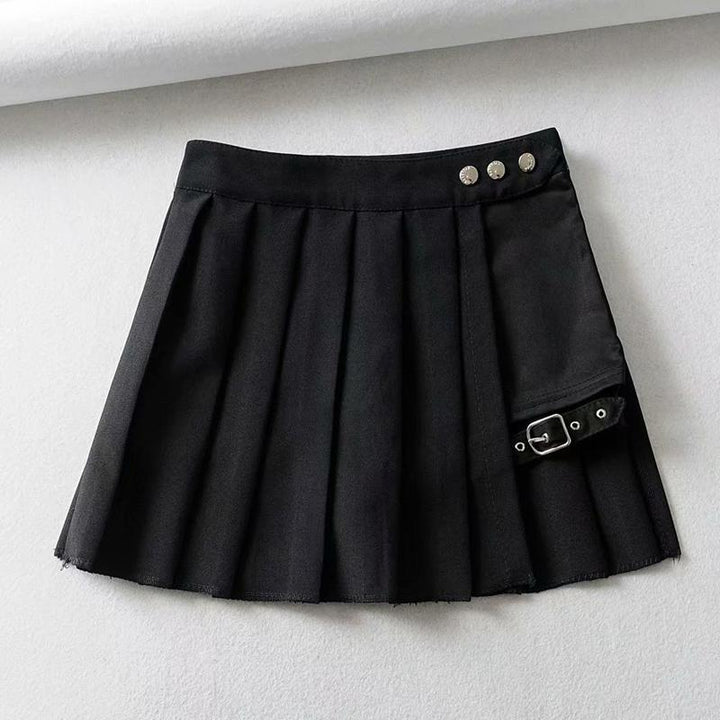 Dark Hollow Buckle Skirt