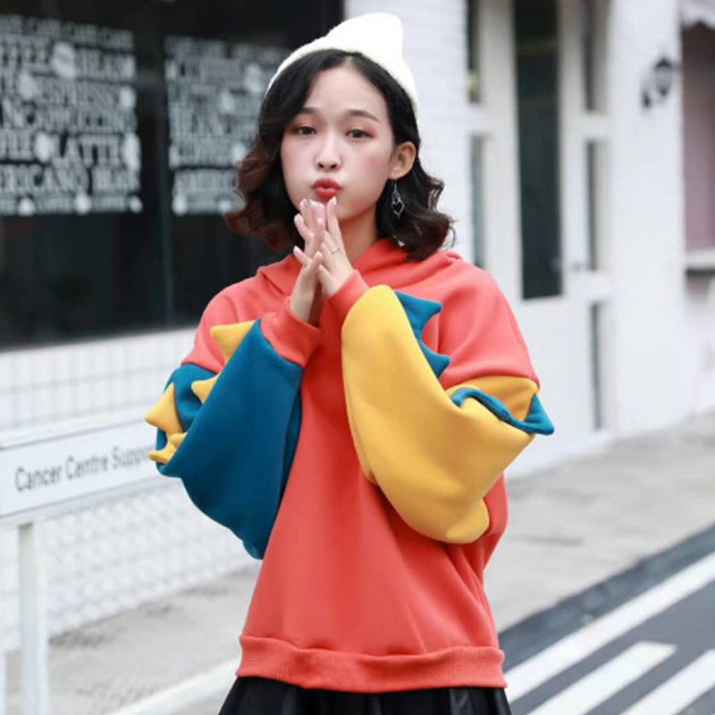 Colour block oversized hotsell hoodie