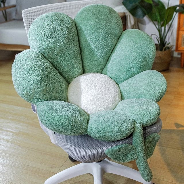 Cute Pastel Flower Daisy Plush Chair Cushion Pillow