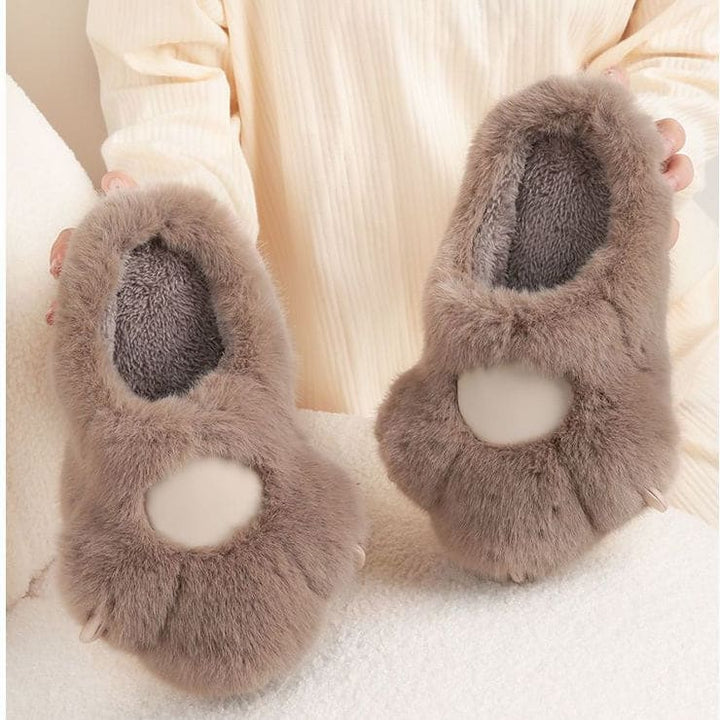 Cute Plush Paw Fluffy Winter Slipper