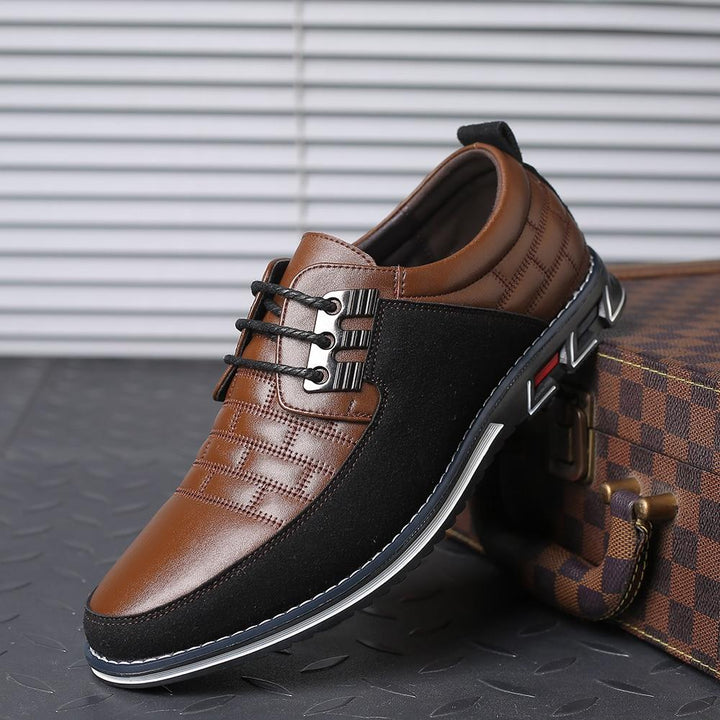Mens Big Oxfords Leather Shoes