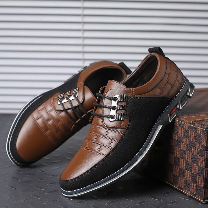 Mens Big Oxfords Leather Shoes
