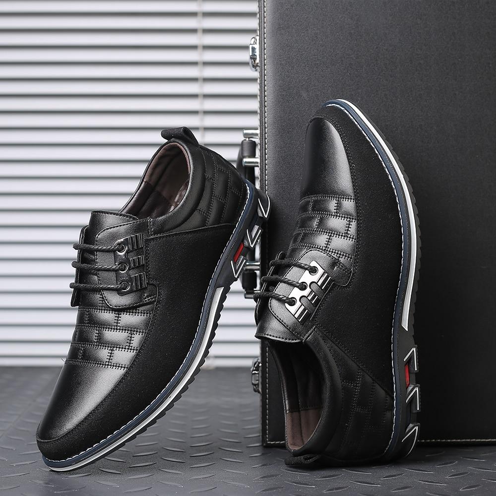 Mens Big Oxfords Leather Shoes